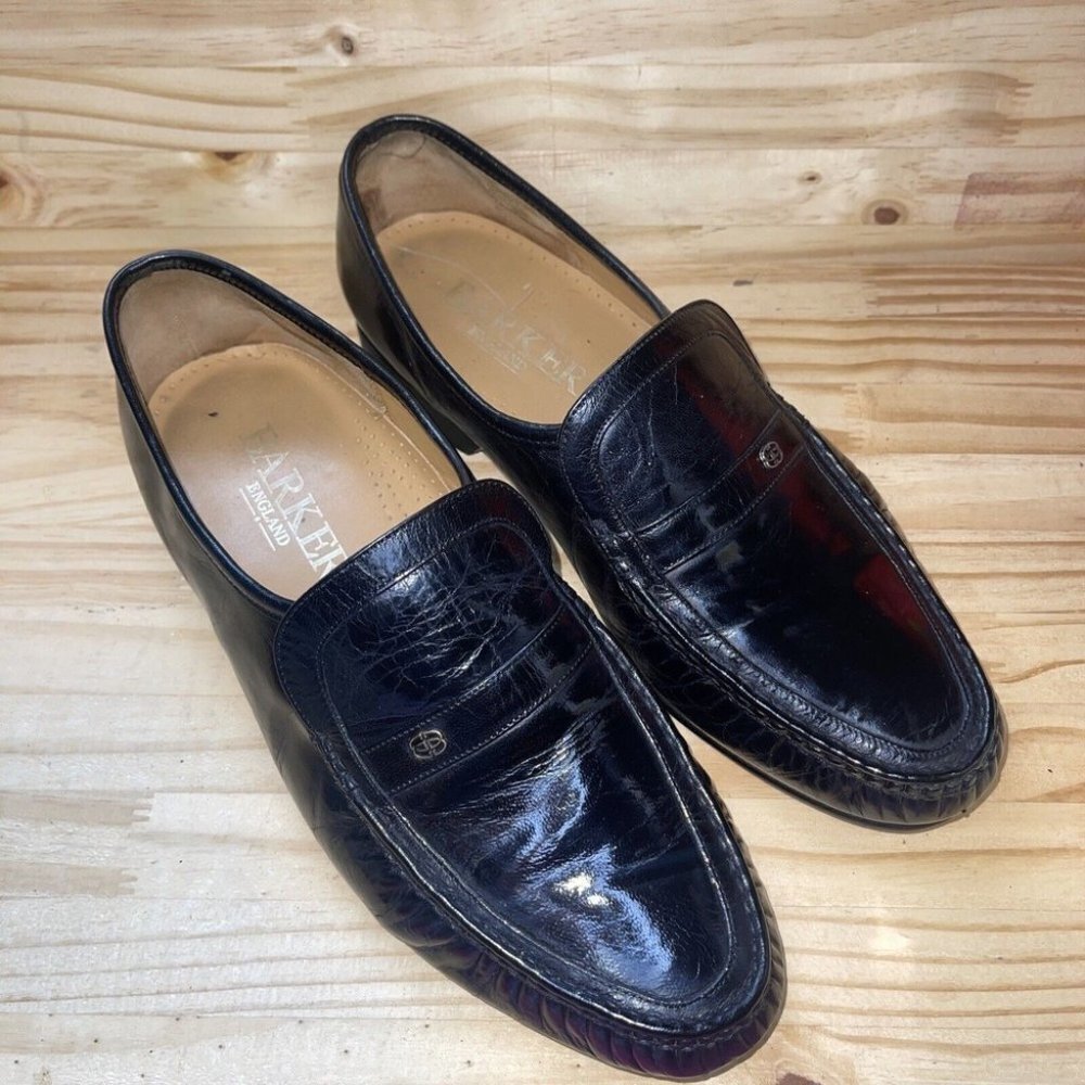 Barker Jefferson Leather Shoes UK Size 7.5 US 8 WiDE